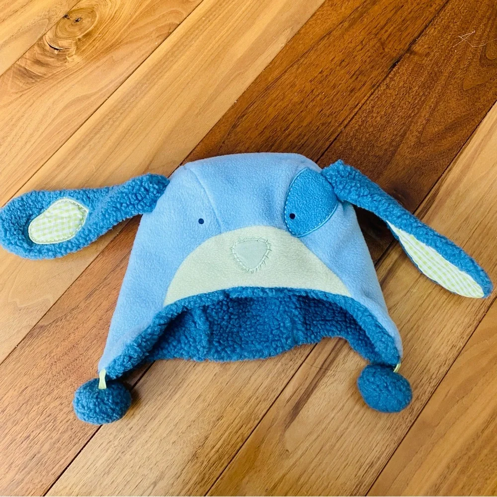 Pottery Barn Kids Hat Vintage Patchwork Dog Hat Infant size 0-12 months